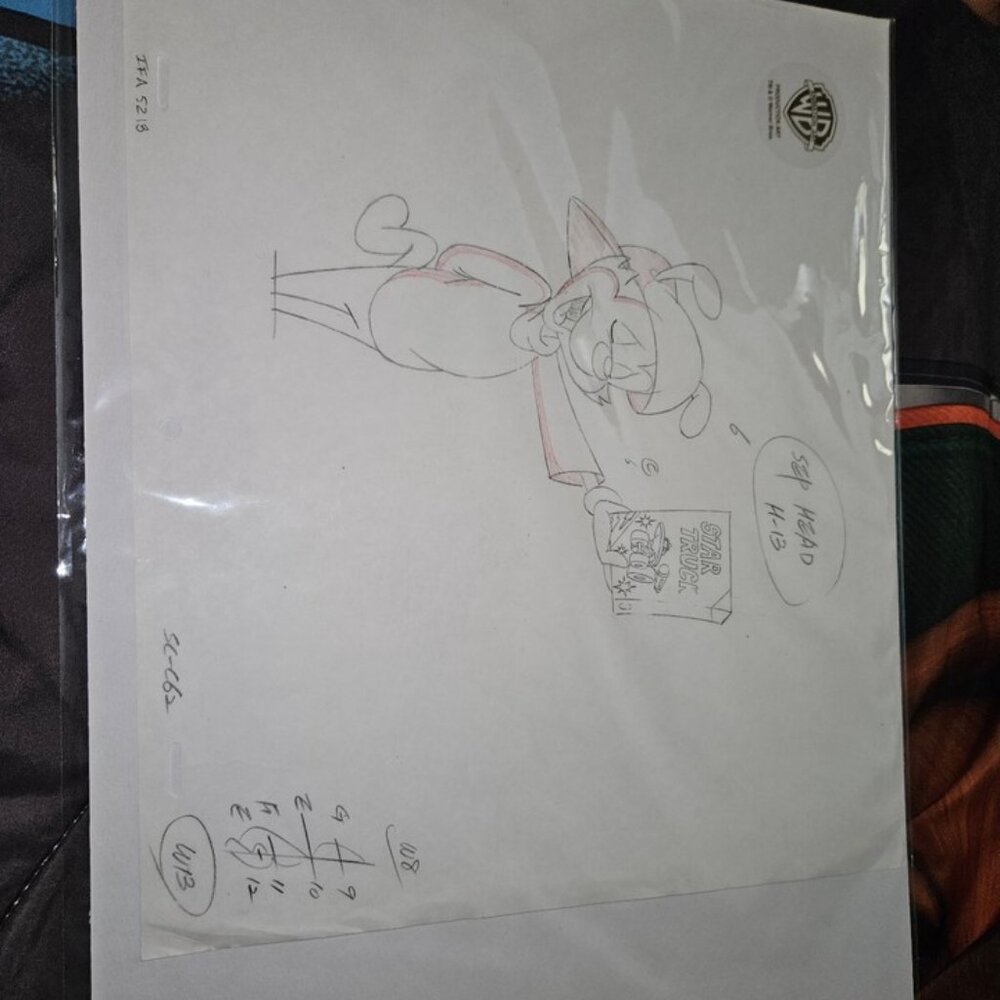 Animaniacs (Star Trek) Star Truck- Wakko Original Drawing Animation Cell WB